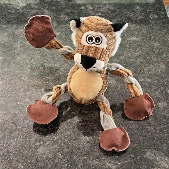 Plush Dog Toy Tiger with Rope Limbs Tug & Move Limbs 8” Dog Toy NWT - Picture 3 of 10